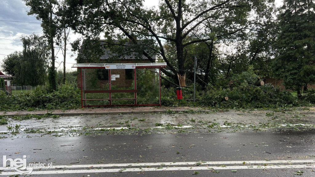 Nawałnica nad powiatem mieleckim