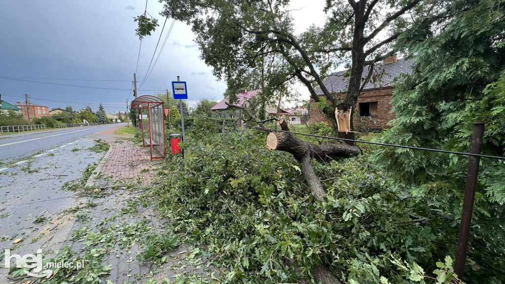 Nawałnica nad powiatem mieleckim