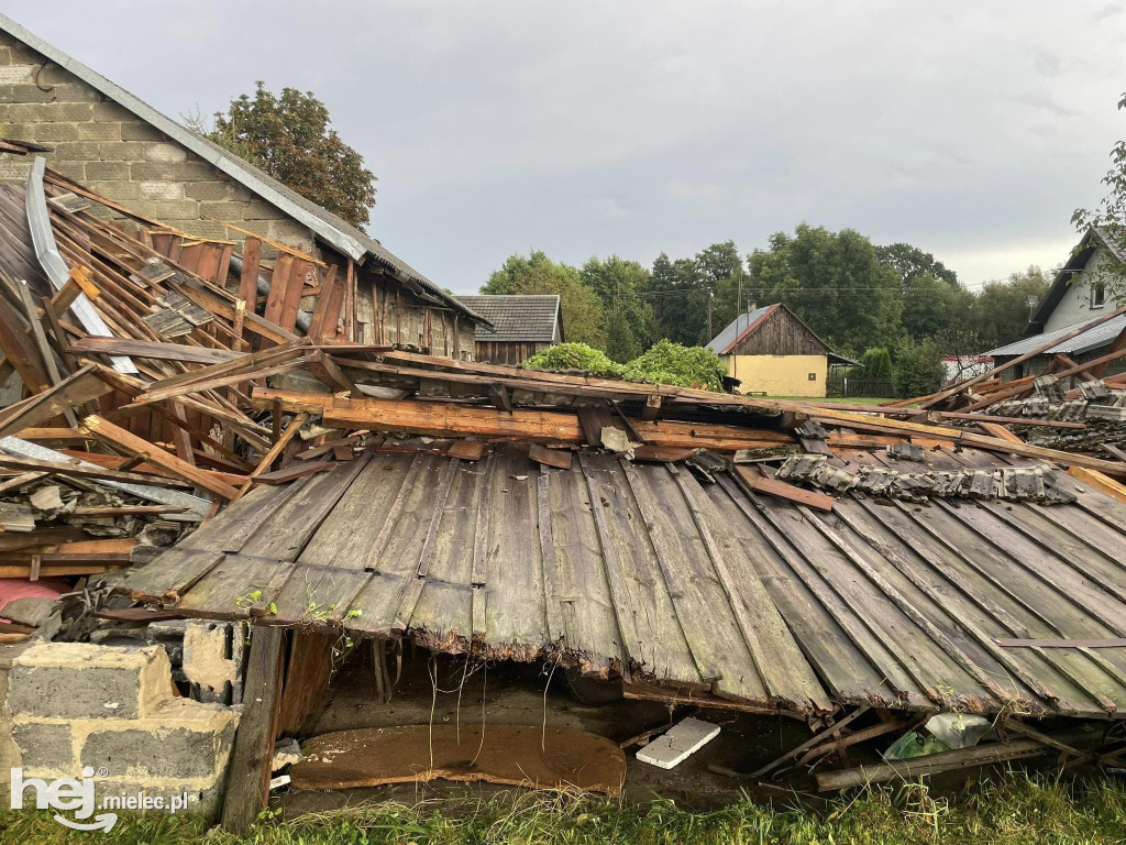 Nawałnica nad powiatem mieleckim