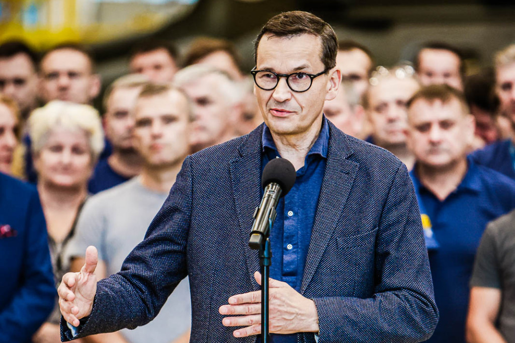 Premier Morawiecki w PZL Mielec