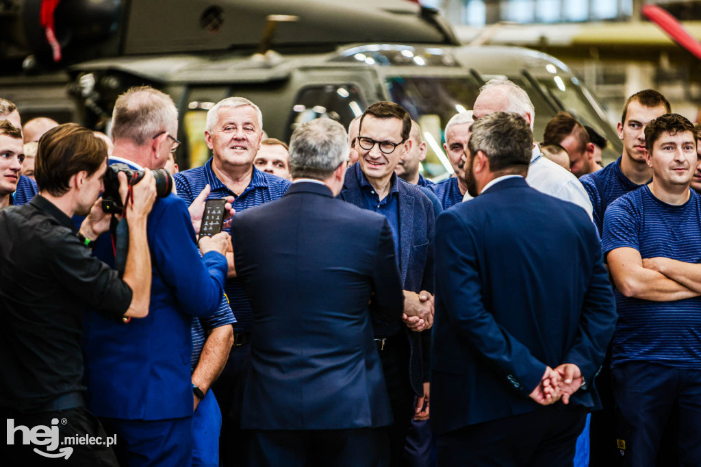 Premier Morawiecki w PZL Mielec