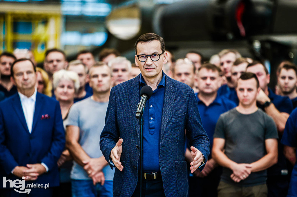 Premier Morawiecki w PZL Mielec