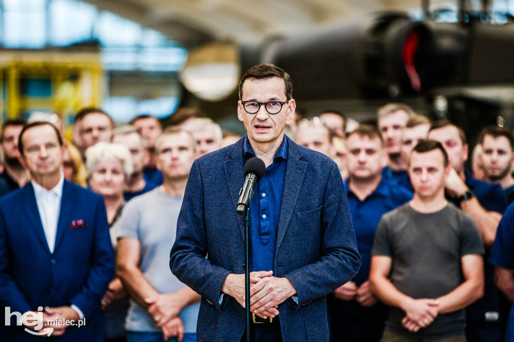 Premier Morawiecki w PZL Mielec