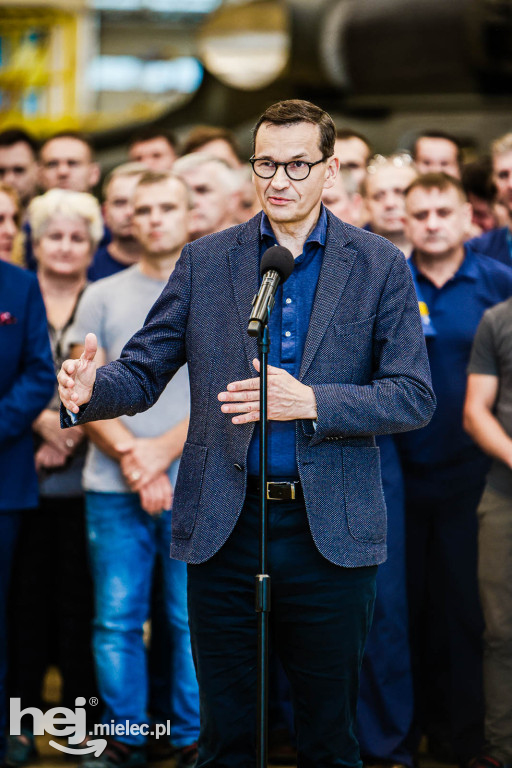 Premier Morawiecki w PZL Mielec