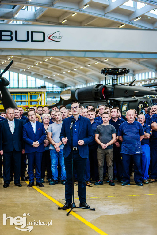 Premier Morawiecki w PZL Mielec