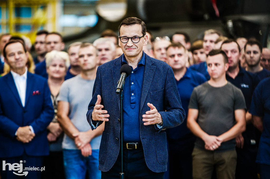 Premier Morawiecki w PZL Mielec