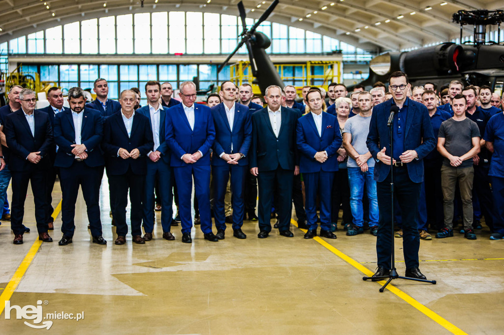 Premier Morawiecki w PZL Mielec