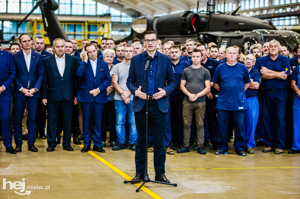 Premier Morawiecki w PZL Mielec