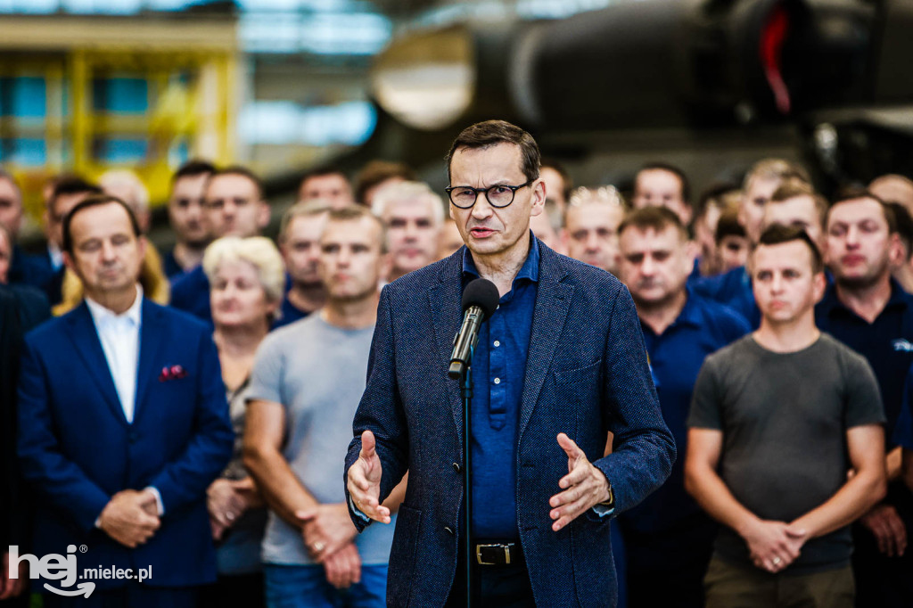 Premier Morawiecki w PZL Mielec