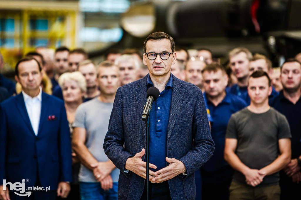 Premier Morawiecki w PZL Mielec