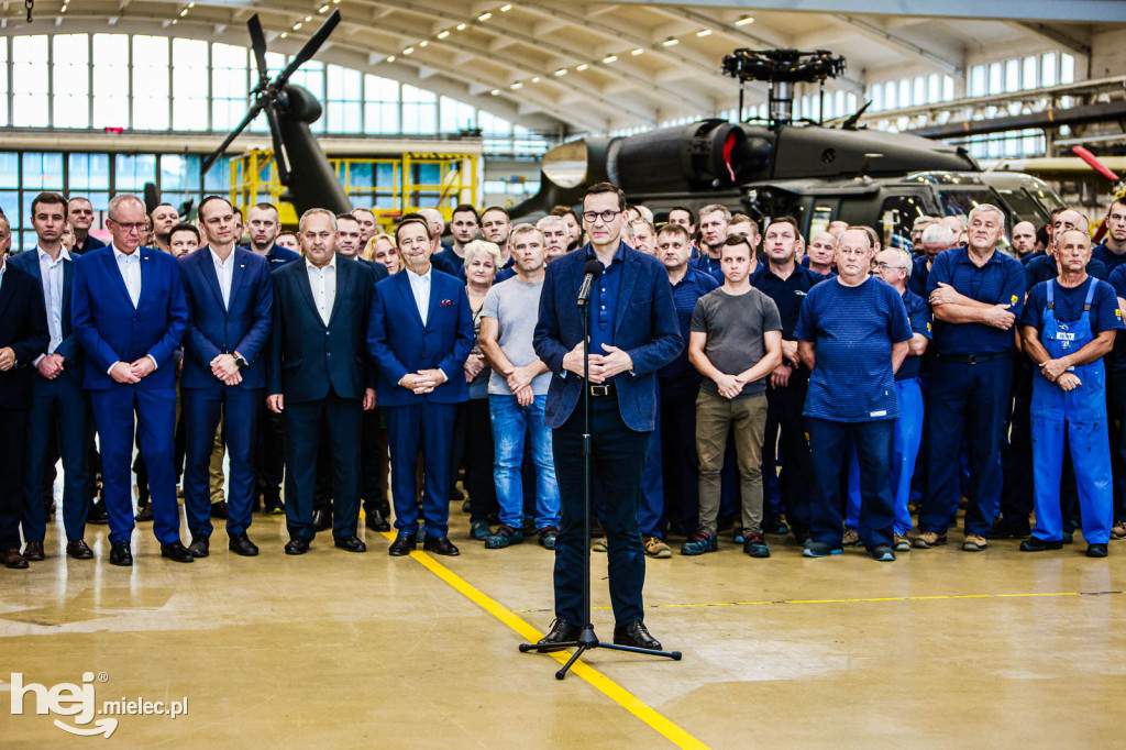 Premier Morawiecki w PZL Mielec