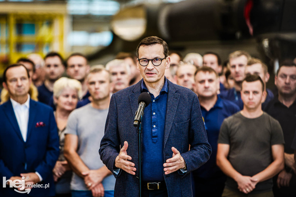 Premier Morawiecki w PZL Mielec