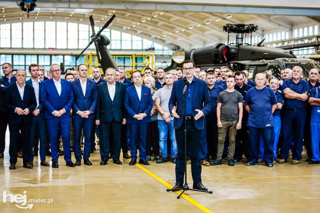 Premier Morawiecki w PZL Mielec