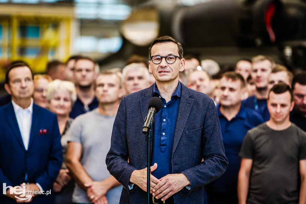 Premier Morawiecki w PZL Mielec