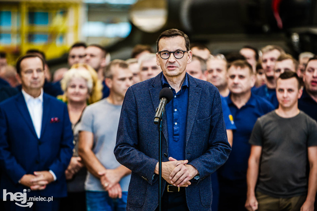 Premier Morawiecki w PZL Mielec