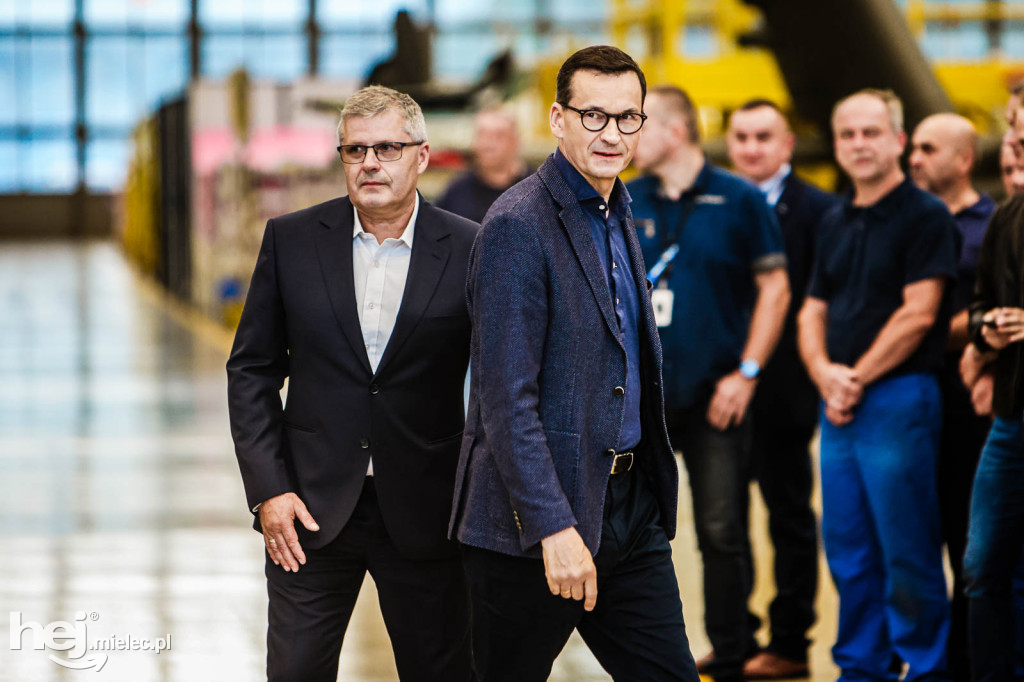 Premier Morawiecki w PZL Mielec