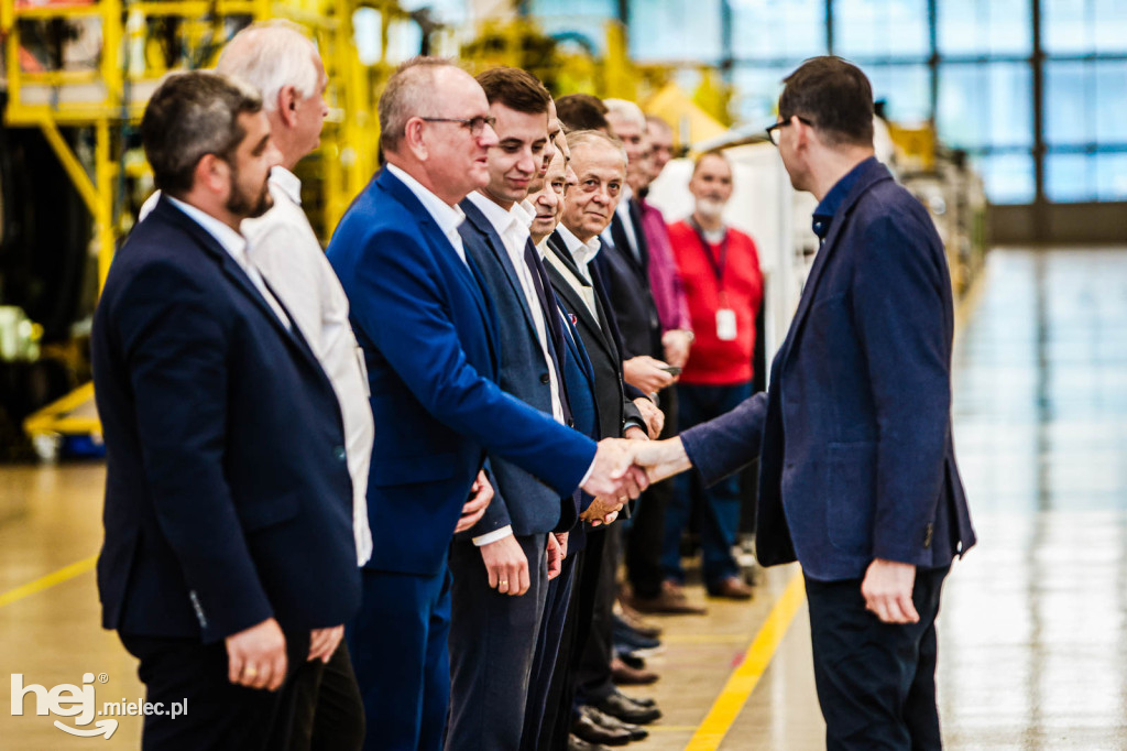 Premier Morawiecki w PZL Mielec