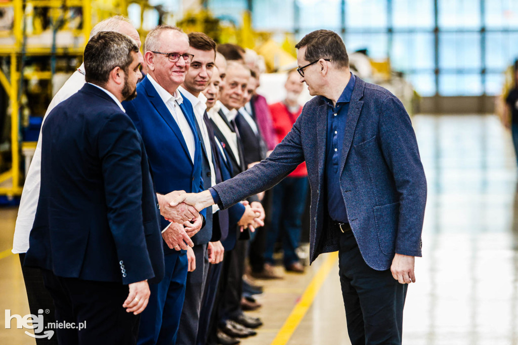 Premier Morawiecki w PZL Mielec