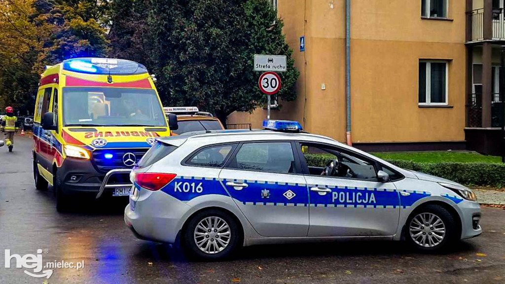 Ewakuacja starostwa przy ul. Wyspiańskiego