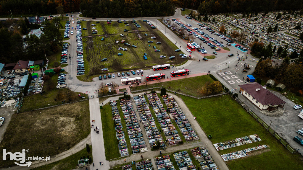 Wszystkich Świętych - 1 listopada 2023 na Cmentarzu Komunalnym z DRONA