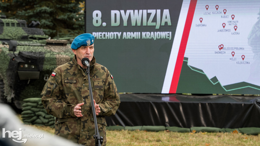 Ogłoszenie przez szefa MON utworzenia 8. Dywizji Wojska Polskiego