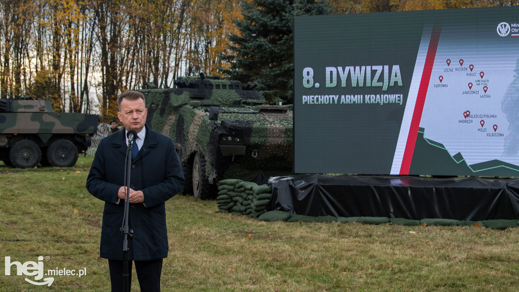 Ogłoszenie przez szefa MON utworzenia 8. Dywizji Wojska Polskiego