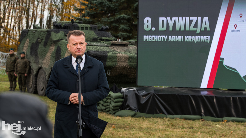 Ogłoszenie przez szefa MON utworzenia 8. Dywizji Wojska Polskiego
