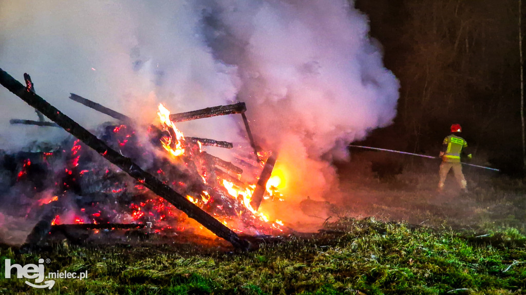 Pożar stodoły w Ławnicy