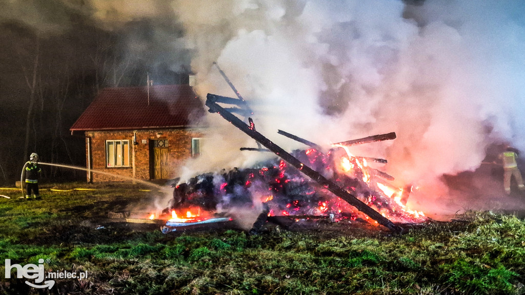 Pożar stodoły w Ławnicy
