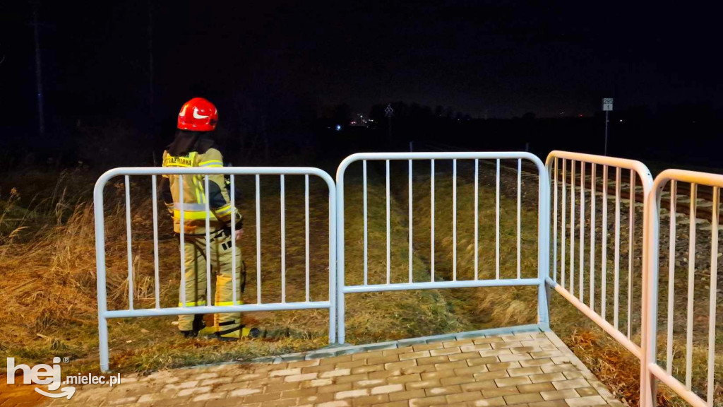 Mężczyzna potrącony przez szynobus