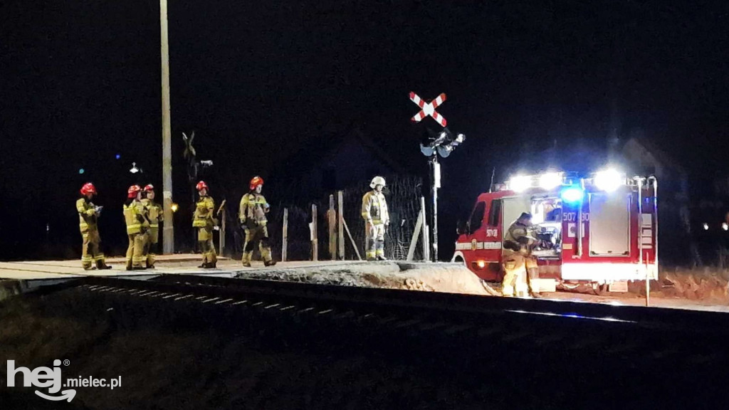 Mężczyzna potrącony przez szynobus