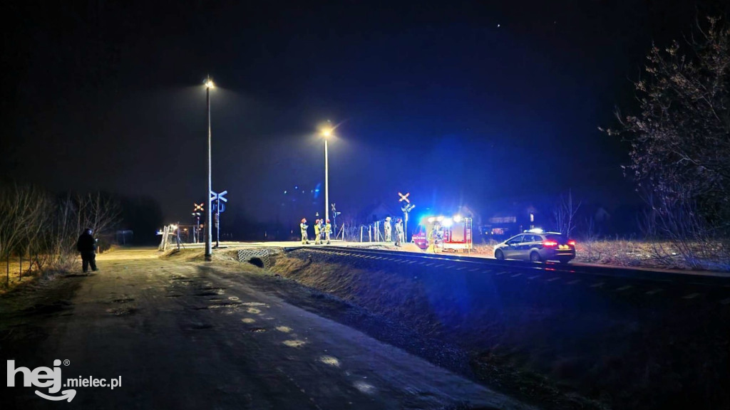 Mężczyzna potrącony przez szynobus