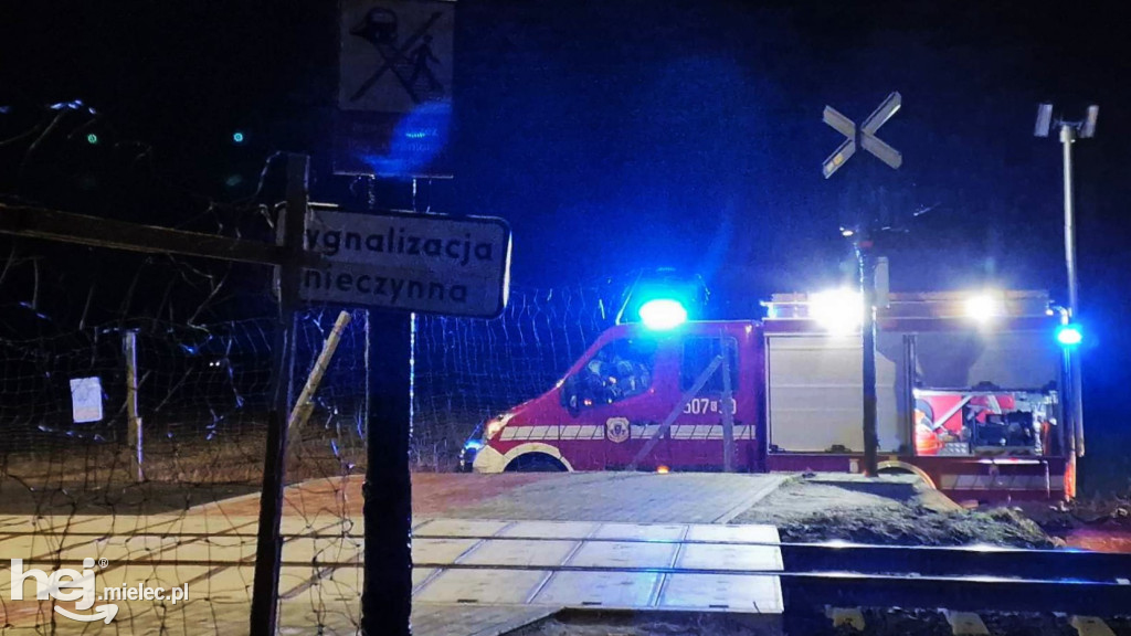 Mężczyzna potrącony przez szynobus