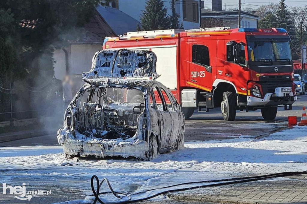 Pożar samochodu na ul. Targowej