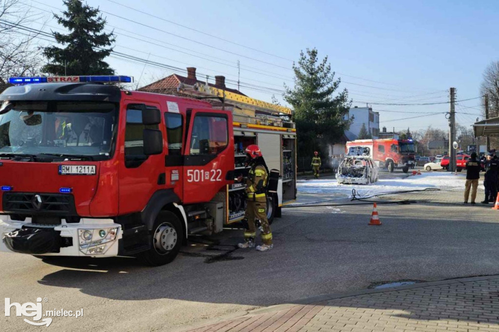 Pożar samochodu na ul. Targowej