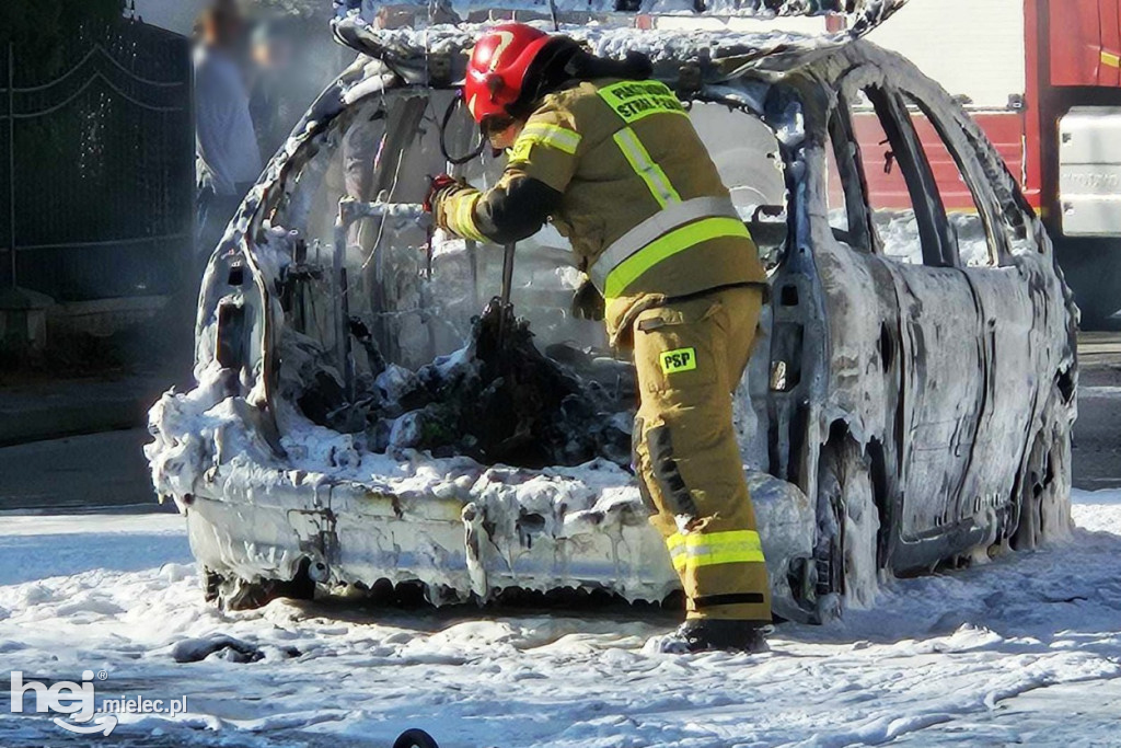 Pożar samochodu na ul. Targowej