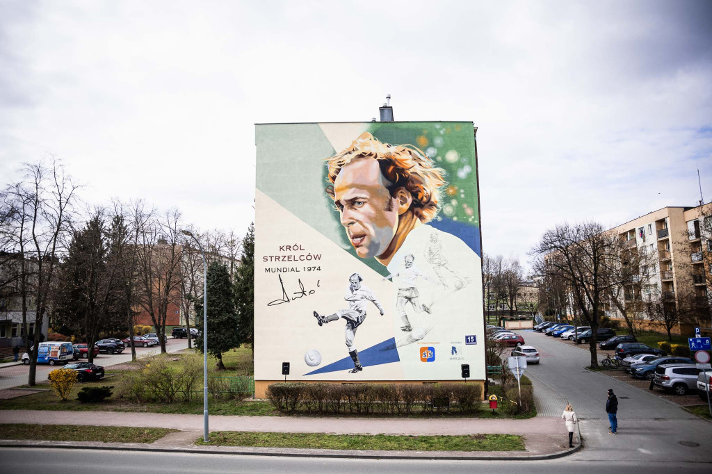 Mural Grzegorza Lato