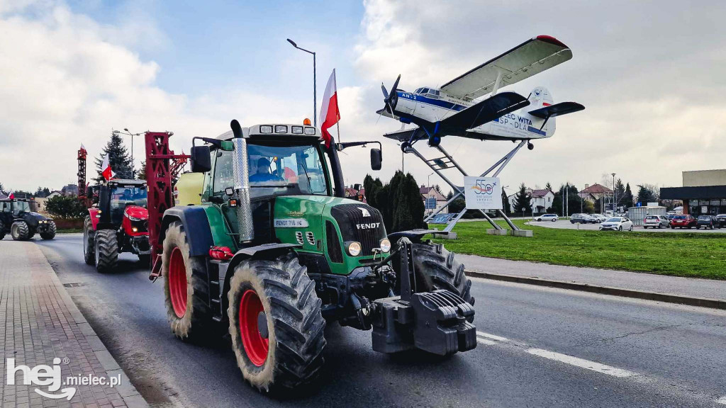 Protest rolników w powiecie mieleckim