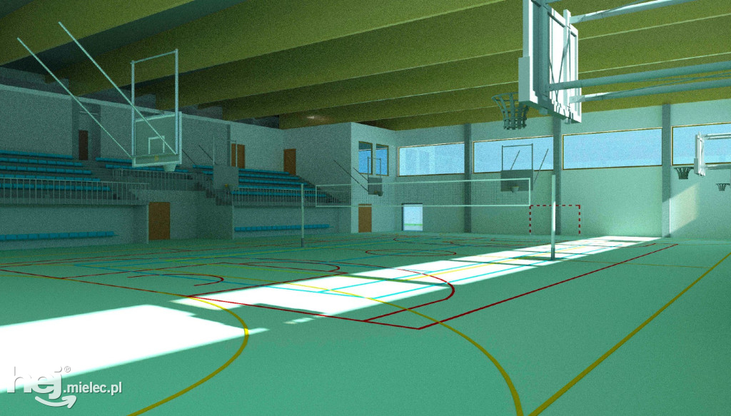 Projekt hali sportowej przy II Liceum Ogólnokształcącym