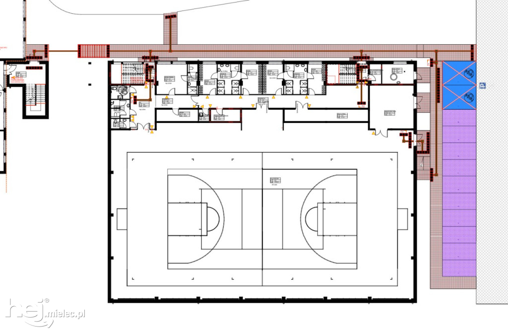 Projekt hali sportowej przy II Liceum Ogólnokształcącym