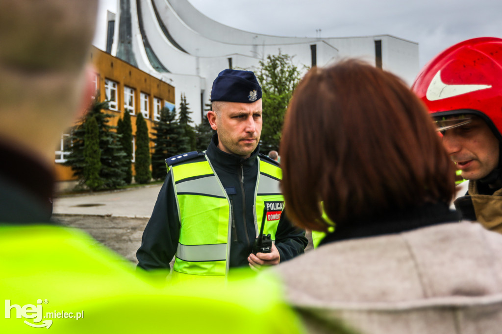 Ewakuacja ZSO1 w Mielcu
