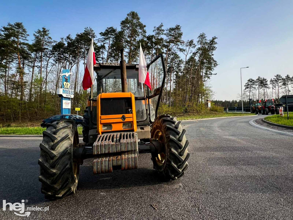 Protest mieleckich rolników - 10 kwietnia 2024