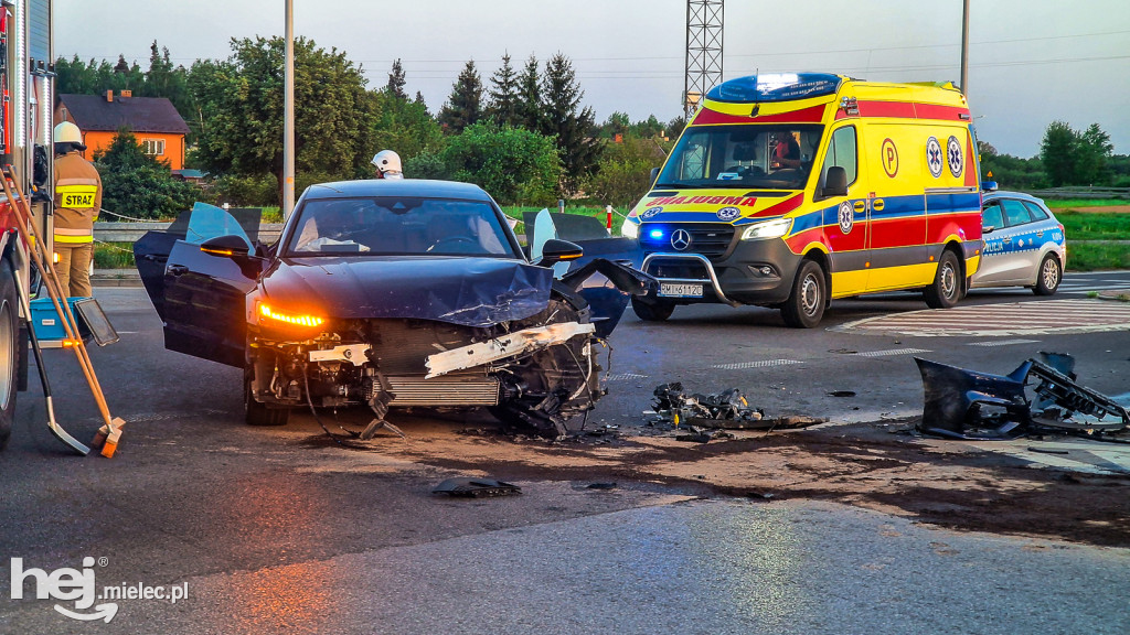 Wypadek na obwodnicy Mielca