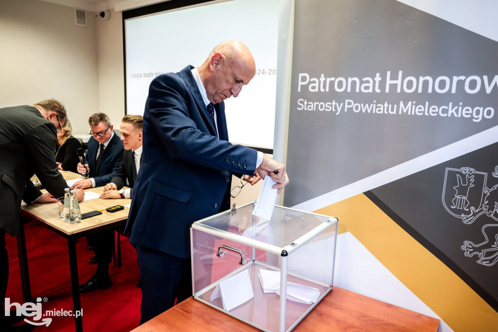 Pierwsza sesja Rady Powiatu Mieleckiego kadencji 2024-2029