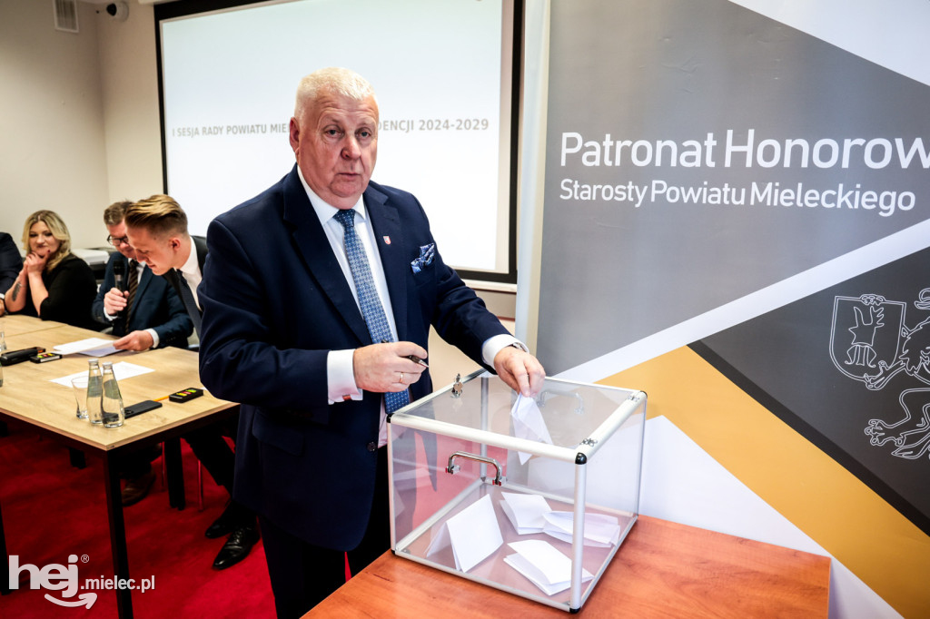 Pierwsza sesja Rady Powiatu Mieleckiego kadencji 2024-2029