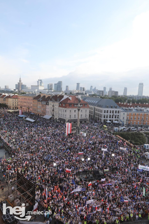 Krystyna Skowrońska na Wiecu Tuska