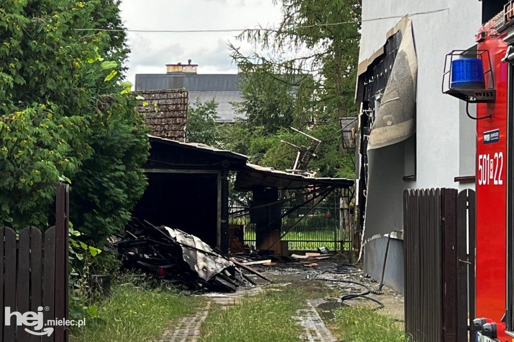 Pożar budynku przy ul. Konfederackiej