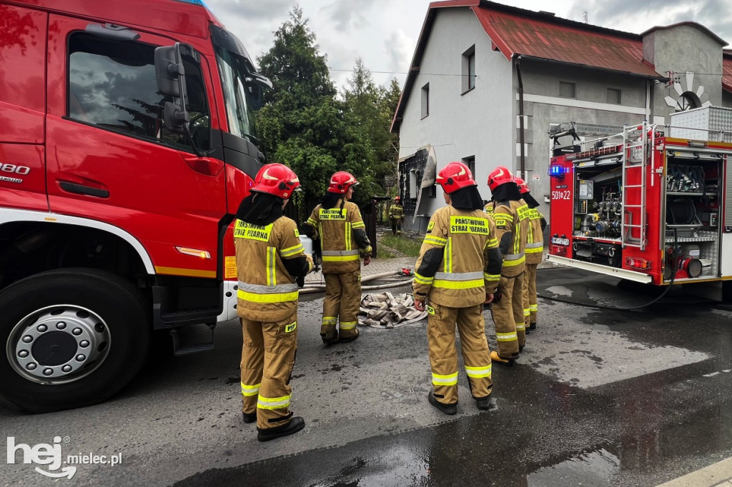 Pożar budynku przy ul. Konfederackiej