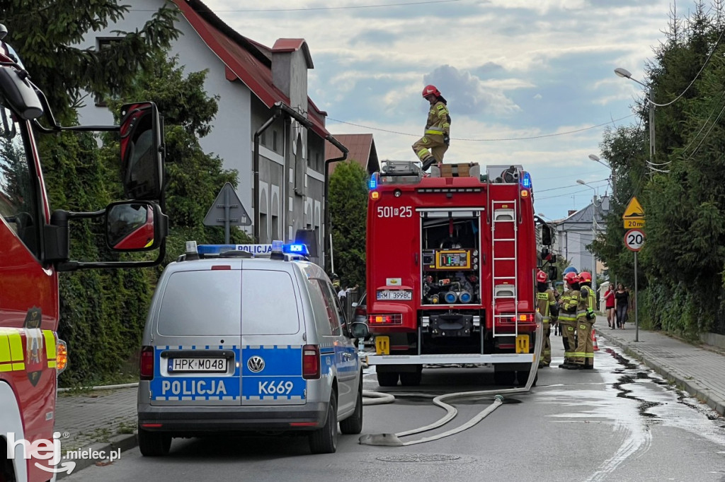 Pożar budynku przy ul. Konfederackiej