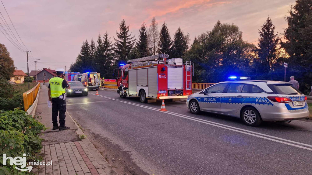 Samochód wpadł do rzeki. Kierowca nie żyje